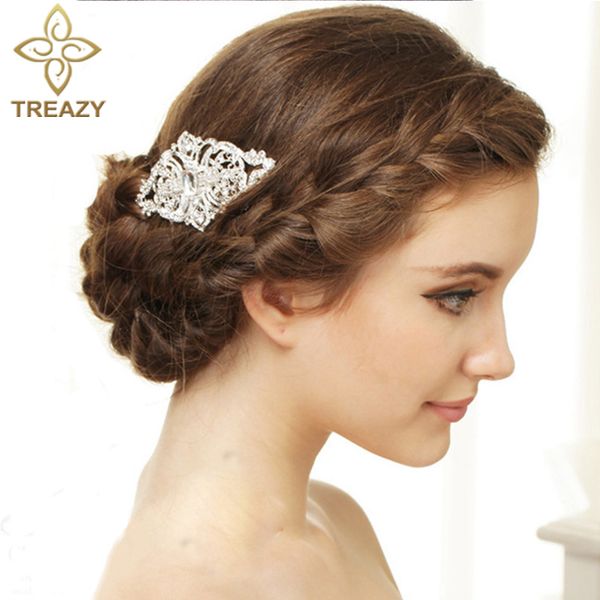 treazy european design wedding hair accessories fashion crystal bridal hair combs engagement wedding jewelry for women, Golden;white
treazy european design wedding hair accessories fashion crystal bridal hair combs engagement wedding jewelry for women, Golden;white