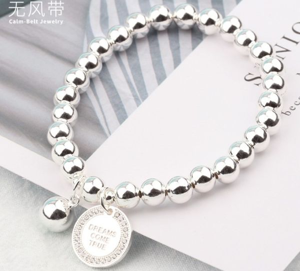 s925 sterling silver 1 pcs round silver bead bracelet for women beaded jewelry new fashion dropshipping, Black
s925 sterling silver 1 pcs round silver bead bracelet for women beaded jewelry new fashion dropshipping, Black