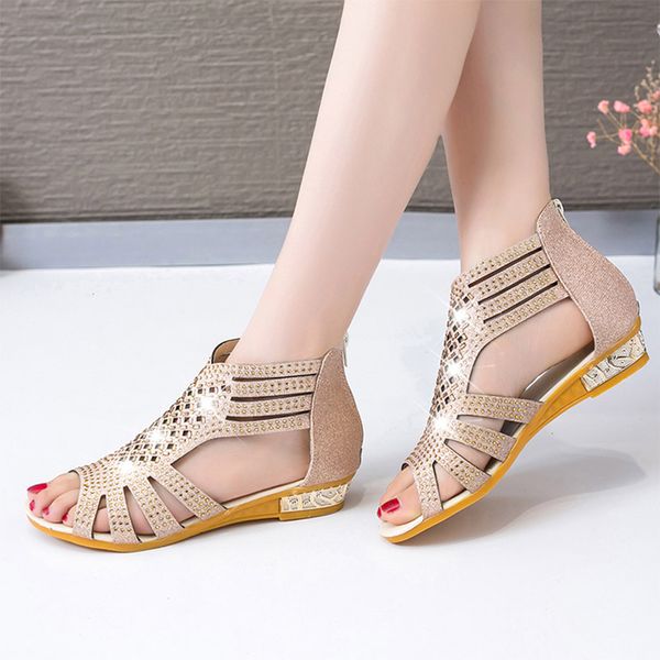 plus size summer shoes women sandals bling gladiator sandals roma shoes crystal flat sandal back zip sandalias mujer lhcgy 7441, Black
plus size summer shoes women sandals bling gladiator sandals roma shoes crystal flat sandal back zip sandalias mujer lhcgy 7441, Black