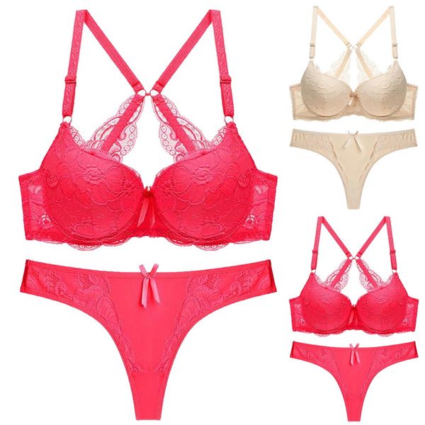 vertvie women lingerie bra set vintage solid wire bielizna damska komplety cup red lace low waist underwear panty set, White;black
vertvie women lingerie bra set vintage solid wire bielizna damska komplety cup red lace low waist underwear panty set, White;black