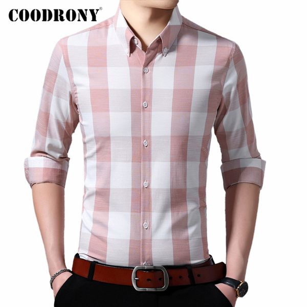 coodrony brand men shirt long sleeve cotton shirt men young man fashion casual shirts slim fit big plaid camisa masculina 96100, White;black
coodrony brand men shirt long sleeve cotton shirt men young man fashion casual shirts slim fit big plaid camisa masculina 96100, White;black