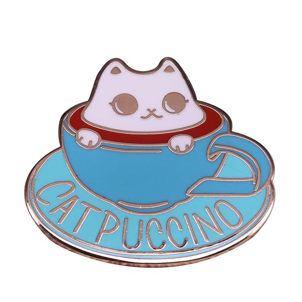 cappuccino pin cute cat cup brooch coffee addict badge funny pun jewelry lovers collection, Gray
cappuccino pin cute cat cup brooch coffee addict badge funny pun jewelry lovers collection, Gray