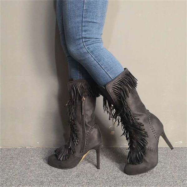 karinluna large size 47 fringes women shoes female boots woman prom party thin high heels lady shoes woman boots, Black
karinluna large size 47 fringes women shoes female boots woman prom party thin high heels lady shoes woman boots, Black
