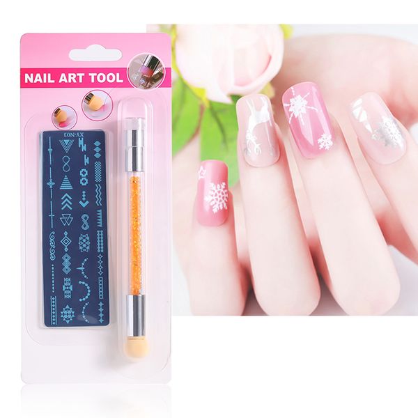2019 new floral pattern stainless steel nail stamping plate double-headed nail art pen pvc scraper
2019 new floral pattern stainless steel nail stamping plate double-headed nail art pen pvc scraper