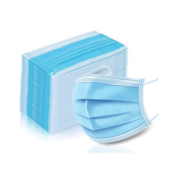 2020 устранимый лицевой щиток гермошлема 3 слоев пыли ухо петли рот маски крышка 3 курсируют non сплетенный устранимый респиратор от пыли мя