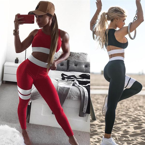 new 2020 women's backless yoga suit summer sports sleeveless bra leggings yoga trousers gym workout set sportswear, White;red
new 2020 women's backless yoga suit summer sports sleeveless bra leggings yoga trousers gym workout set sportswear, White;red