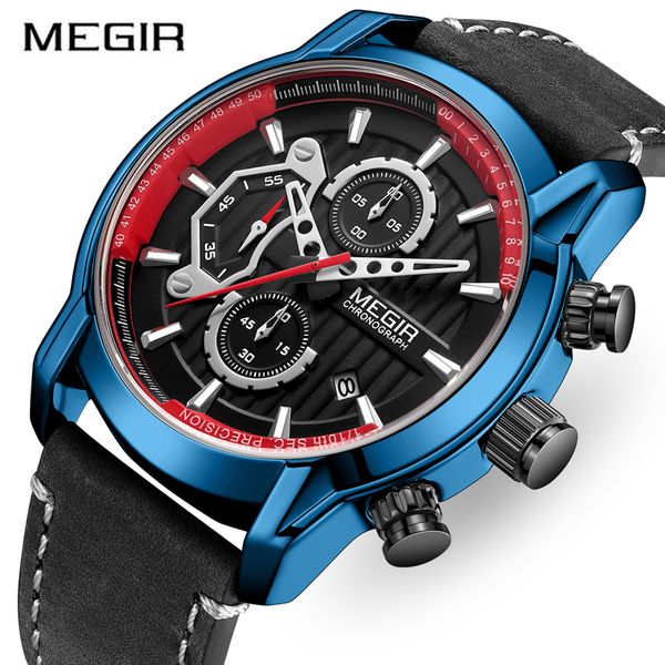 megir men watch fashion casual business mens wristwatch chronograph sport waterproof watches relogio masculino, Slivery;brown
megir men watch fashion casual business mens wristwatch chronograph sport waterproof watches relogio masculino, Slivery;brown