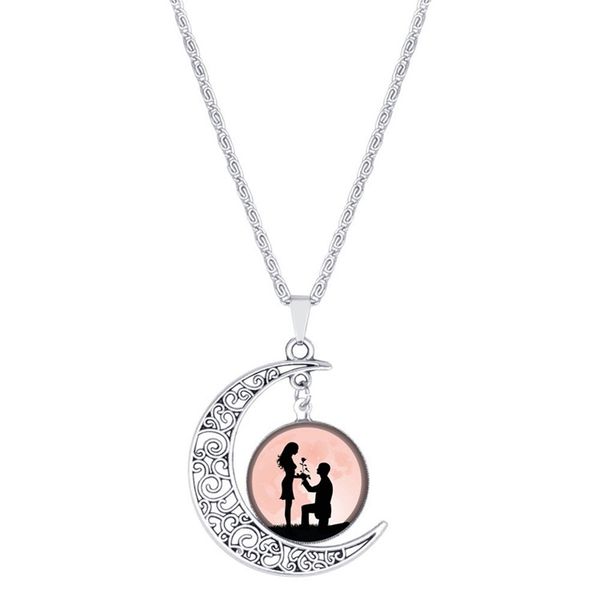 10 new crescent beautiful girl pendant necklace half moon sailor lucky amulet hollow gemstone woman mother men's family gifts jewelry, Silver
10 new crescent beautiful girl pendant necklace half moon sailor lucky amulet hollow gemstone woman mother men's family gifts jewelry, Silver