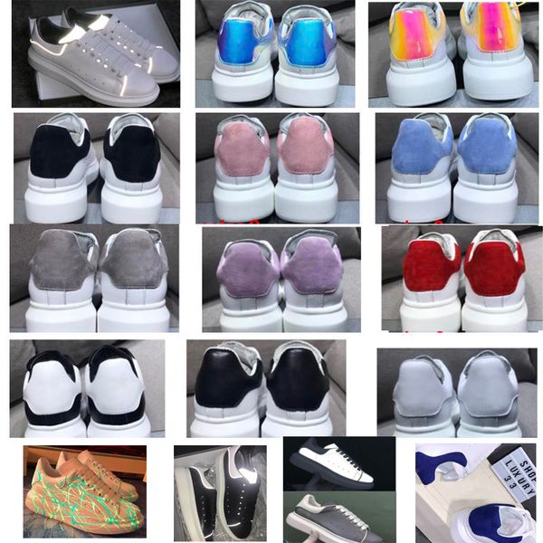 mens reflective platform shoes 3m white leather platform sneakers womens mens flat casual party wedding shoes suede sports trainers with box, Black
mens reflective platform shoes 3m white leather platform sneakers womens mens flat casual party wedding shoes suede sports trainers with box, Black