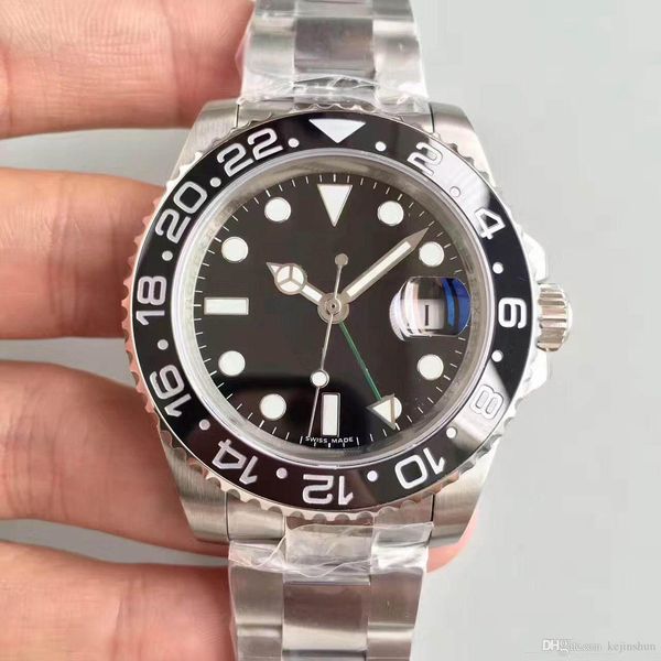 Роскошные часы 40MM с черным циферблатом Высокое качество Автоматическое движение Керамическое кольцо с сапфировым зеркалом Классический стиль GMT Multi часовой пояс 316L Stainl
Роскошные часы 40MM с черным циферблатом Высокое качество Автоматическое движение Керамическое кольцо с сапфировым зеркалом Классический стиль GMT Multi часовой пояс 316L Stainl