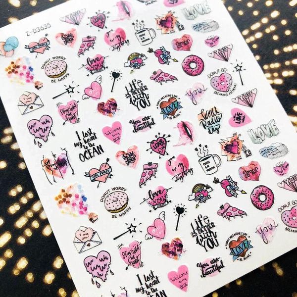 zd-3635 serie pink cake candy bar code 3d nail art stickers decal template diy nail tool decorations, Black
zd-3635 serie pink cake candy bar code 3d nail art stickers decal template diy nail tool decorations, Black