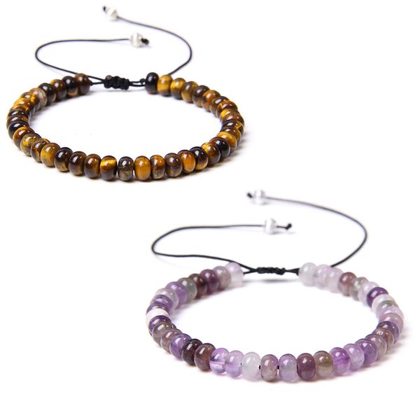natural rondelle beads yellow tiger eye bracelets women handmade adjustable woven bracelet abacus stone braid pulsera jewelry, Black
natural rondelle beads yellow tiger eye bracelets women handmade adjustable woven bracelet abacus stone braid pulsera jewelry, Black