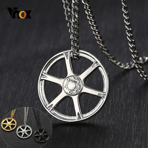 vnox unique wheel hub necklaces for men women black silver gold tone stainless steel auto car lover club collar punk pendants
vnox unique wheel hub necklaces for men women black silver gold tone stainless steel auto car lover club collar punk pendants