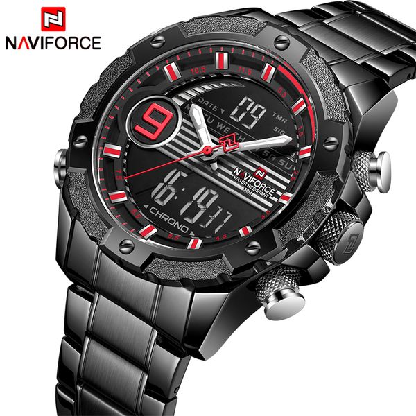 naviforce fashion sport watch men quartz digital clock mens watches waterproof army full steel watch, Slivery;brown
naviforce fashion sport watch men quartz digital clock mens watches waterproof army full steel watch, Slivery;brown
