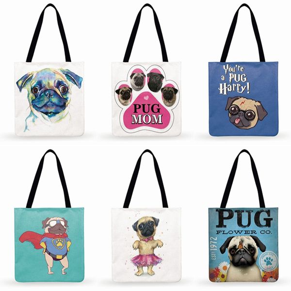 be your pug fun illustration print tote bag for women casual tote ladies shoulder bag foldable shopping fashion beach bags
be your pug fun illustration print tote bag for women casual tote ladies shoulder bag foldable shopping fashion beach bags