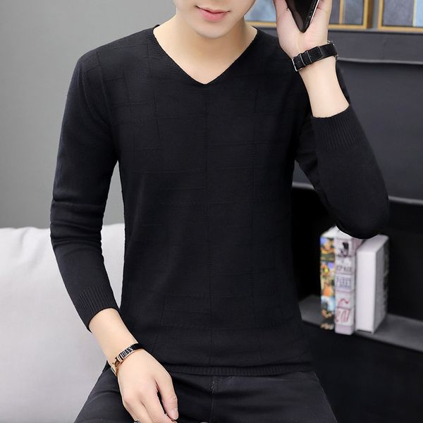 fashion mens sweaters for 2020 v-neck low collar sweater men casual knitting thin sweaters pullover clothing men sweater, White;black
fashion mens sweaters for 2020 v-neck low collar sweater men casual knitting thin sweaters pullover clothing men sweater, White;black
