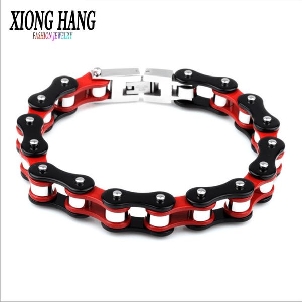 xionghang fashion 316l stainless steel jewelry cool men biker bicycle motorcycle chain men's bracelets & bangles gift wholesale, Golden;silver
xionghang fashion 316l stainless steel jewelry cool men biker bicycle motorcycle chain men's bracelets & bangles gift wholesale, Golden;silver