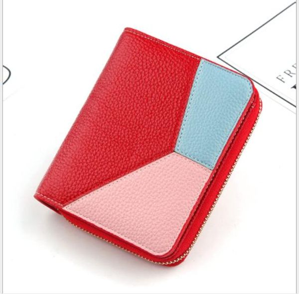 new ladies short wallet korean fashion vertical zipper bag multi-function card package lychee pattern leather purse, Red;black
new ladies short wallet korean fashion vertical zipper bag multi-function card package lychee pattern leather purse, Red;black