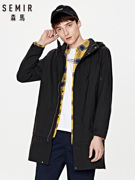 men's trench coats semir coat young men fashion hooded mid-length contrast color woven ins trend net red handsome clothes man, Tan;black
men's trench coats semir coat young men fashion hooded mid-length contrast color woven ins trend net red handsome clothes man, Tan;black