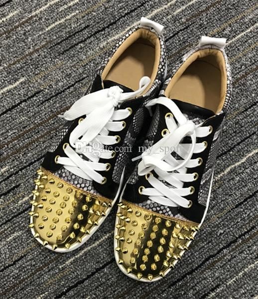 casual shoes 2019 fashion designer black red grey men women loafers rivets crystal leather sport low sneakers
casual shoes 2019 fashion designer black red grey men women loafers rivets crystal leather sport low sneakers
