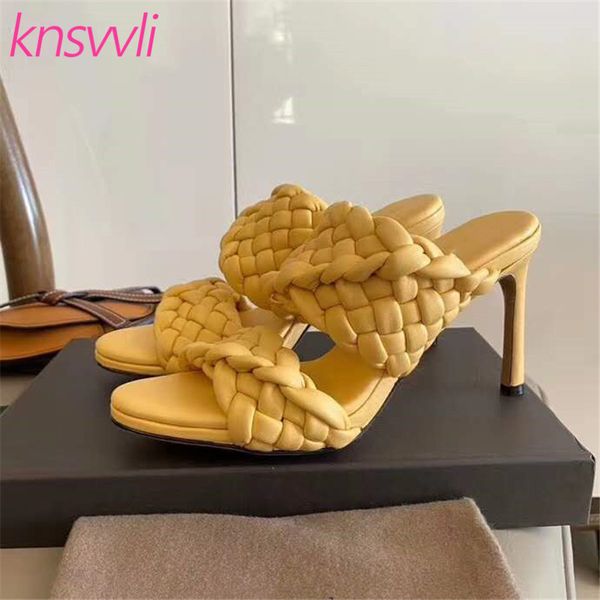leather braided mules high heels slippers women runway party shoes woman slides cross wove thin heel sandals woman, Black
leather braided mules high heels slippers women runway party shoes woman slides cross wove thin heel sandals woman, Black