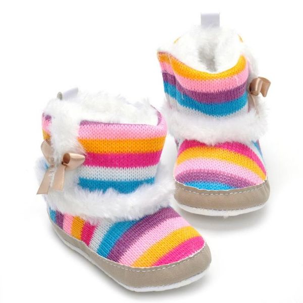 infant first walkers winter baby boots soft sole antiskid shoes casual shoes thickened winter with bowknot striped rainbow
infant first walkers winter baby boots soft sole antiskid shoes casual shoes thickened winter with bowknot striped rainbow