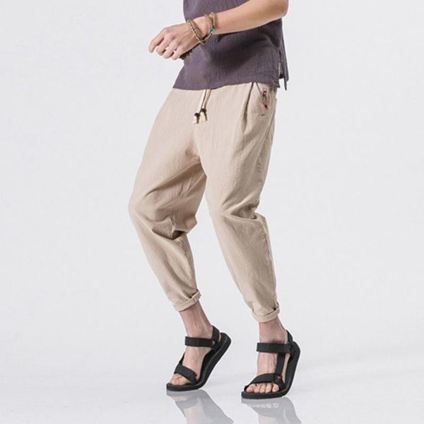 mens autumn winter joggers fashion new men's casual slim sports pants ankle-length linen trousers baggy harem pants z0312, Black
mens autumn winter joggers fashion new men's casual slim sports pants ankle-length linen trousers baggy harem pants z0312, Black