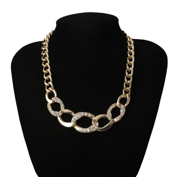 2020 gothic crystal cuban chunky chain necklace colar steampunk men rhinestone thick link necklace women jewelry, Silver
2020 gothic crystal cuban chunky chain necklace colar steampunk men rhinestone thick link necklace women jewelry, Silver