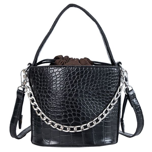 pu leather bucket bag ms.small drawstring crossbody bag women's shoulder crocodile chain handbag black
pu leather bucket bag ms.small drawstring crossbody bag women's shoulder crocodile chain handbag black