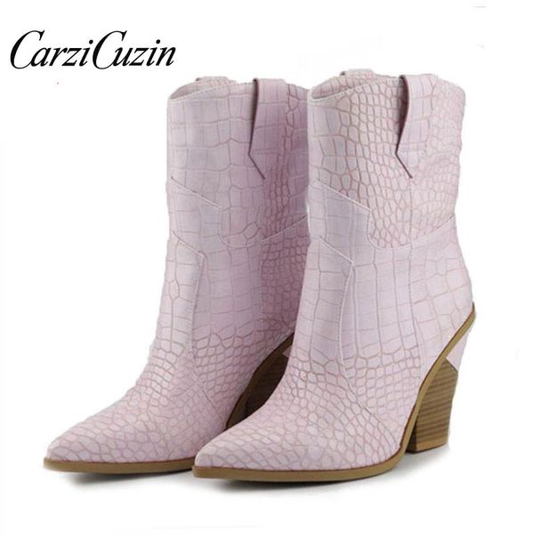 carzicuzin size 33-46 women half short boots winter warm heels boots european style fashion stone pattern designer shoes women, Black
carzicuzin size 33-46 women half short boots winter warm heels boots european style fashion stone pattern designer shoes women, Black