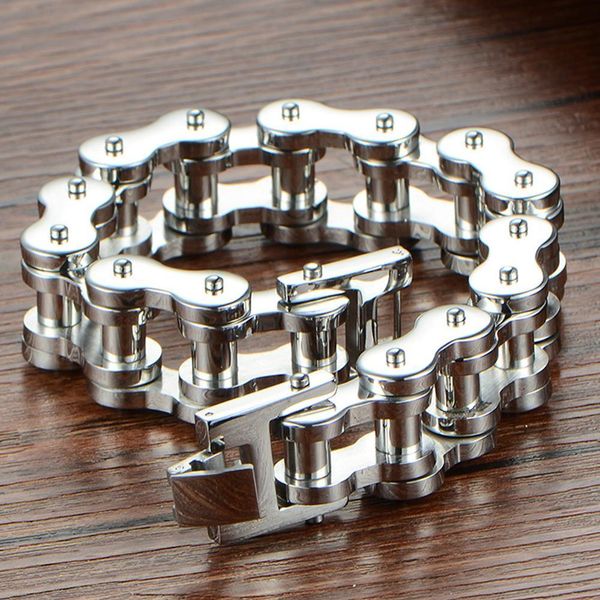 wholesale 18/22mm huge heavy 316l stainless steel men's motor bike chain motorcycle chain bracelet bangle jewelry, Golden;silver
wholesale 18/22mm huge heavy 316l stainless steel men's motor bike chain motorcycle chain bracelet bangle jewelry, Golden;silver