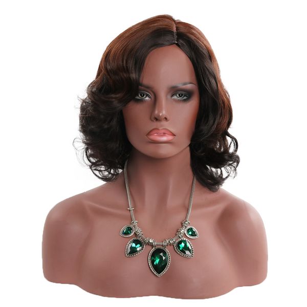 new wig stouss realistic natural chemical fiber partial short curly hair set, Black;brown
new wig stouss realistic natural chemical fiber partial short curly hair set, Black;brown