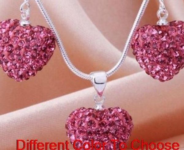 white handmade mixed colors beads clay heart silver plated crystall crystal necklace pendant drop earring n3536
white handmade mixed colors beads clay heart silver plated crystall crystal necklace pendant drop earring n3536