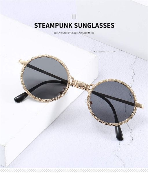 european and american personality steampunk sunglasses metal round frame trend ladies sunglasses men travel street shooting glasses, White;black
european and american personality steampunk sunglasses metal round frame trend ladies sunglasses men travel street shooting glasses, White;black