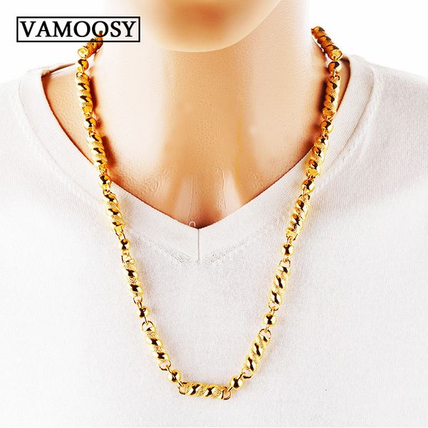 pure chinese dragon grain chain for men necklace vintage 24k gold color 8mm 60cm fine mens necklace cuban link chain jewelry, Silver
pure chinese dragon grain chain for men necklace vintage 24k gold color 8mm 60cm fine mens necklace cuban link chain jewelry, Silver