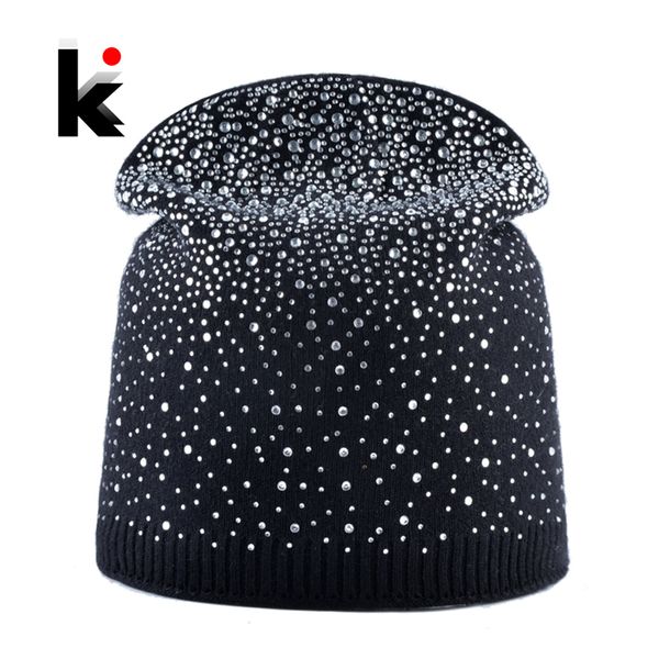 beanie hat rhinestone hats for ladies autumn winter knitted wool beanies women shinning streetwear skullies caps female bonnet, Blue;gray 
beanie hat rhinestone hats for ladies autumn winter knitted wool beanies women shinning streetwear skullies caps female bonnet, Blue;gray