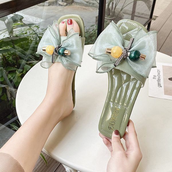 sandals lovely silk butterflyknot candy ball metal flats women open toe crystal bowtie slippers comfy square sandalias mujer, Black
sandals lovely silk butterflyknot candy ball metal flats women open toe crystal bowtie slippers comfy square sandalias mujer, Black