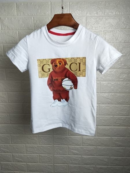 Guc early spring new fashion children's t-shirt with pure cotton fabric comfortable fashion Mr. bear print
Guc early spring new fashion children's t-shirt with pure cotton fabric comfortable fashion Mr. bear print
