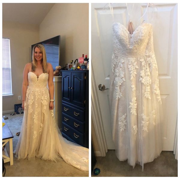 elegant lace wedding dresses a line appliques sweetheart beautiful wedding dresses with chapel train bridal gowns online vestidos de noche, White
elegant lace wedding dresses a line appliques sweetheart beautiful wedding dresses with chapel train bridal gowns online vestidos de noche, White