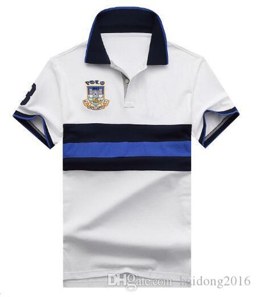 summer men striped polo shirt big pony embroidery short sleeve fashion casual t-shirts number 3 cotton sport polos gray, White;black
summer men striped polo shirt big pony embroidery short sleeve fashion casual t-shirts number 3 cotton sport polos gray, White;black