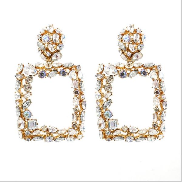 new european and american fashion trend diamond-set exaggerated accessories earrings dazzling atmosphere personality high-quality ear pendan, Golden;silver
new european and american fashion trend diamond-set exaggerated accessories earrings dazzling atmosphere personality high-quality ear pendan, Golden;silver