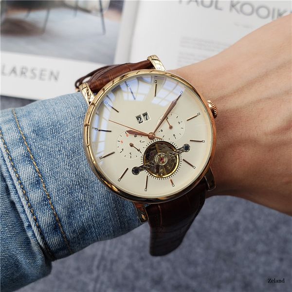 luxury design classic simple date watch men's automatic watch stainless steel dial leather men's mechanical watch couple gift, Slivery;brown
luxury design classic simple date watch men's automatic watch stainless steel dial leather men's mechanical watch couple gift, Slivery;brown