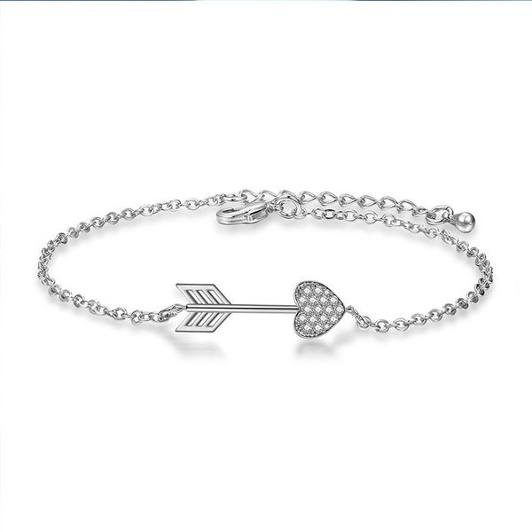 qikaola love arrow clear zircon bracelet 2 color bracelet jewelry for women jewelry gift cmb109, Black
qikaola love arrow clear zircon bracelet 2 color bracelet jewelry for women jewelry gift cmb109, Black