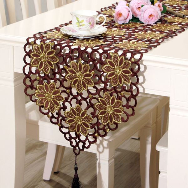 new embroidered table runner polyester 2 colors floral hollow lace microwave oven table covers home wedding party decoration
new embroidered table runner polyester 2 colors floral hollow lace microwave oven table covers home wedding party decoration