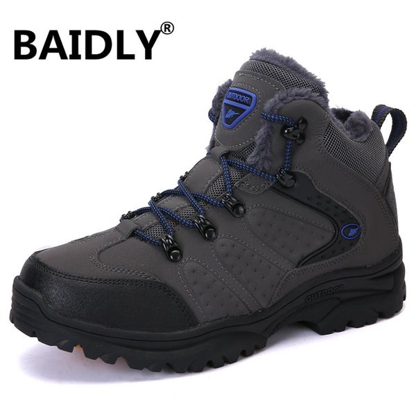 winter shoes for men snow boots ankle boots waterproof warm plush anti-skid booties safety shoes flat, Black 
winter shoes for men snow boots ankle boots waterproof warm plush anti-skid booties safety shoes flat, Black