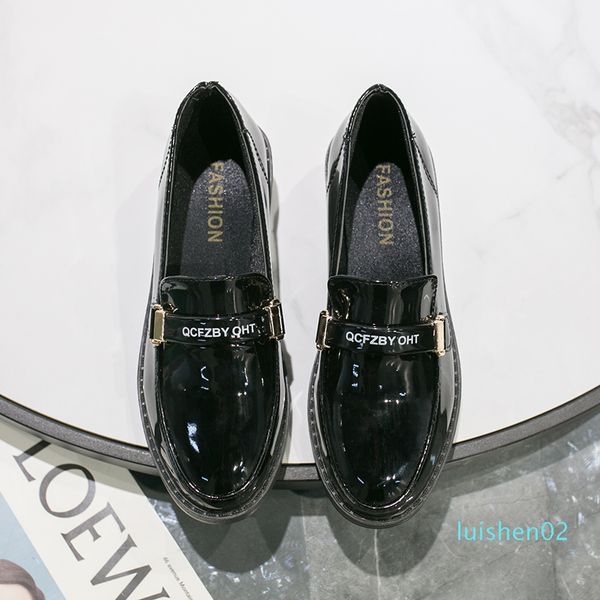 small leather shoes women shoes single spring and autumn new autumn pea flat casual dad wild one pedal l02, Black
small leather shoes women shoes single spring and autumn new autumn pea flat casual dad wild one pedal l02, Black