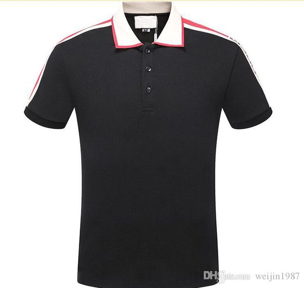 summer short sleeve luxury designer polo shirts men casual polo fashion strip print embroidery t shirt high street mens cotton polos, White;black
summer short sleeve luxury designer polo shirts men casual polo fashion strip print embroidery t shirt high street mens cotton polos, White;black