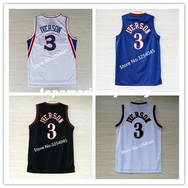 2019 new #3 allen iverson black basketball jersey stitched us size s-xxl vest jerseys ncaa, Black;blue
2019 new #3 allen iverson black basketball jersey stitched us size s-xxl vest jerseys ncaa, Black;blue