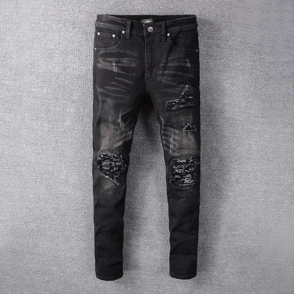 2020 designer brand streetwear ins luxury mike amiri hip-hop jeans denim pants with patch hole with back pocket unique style lastest 28-40, Blue
2020 designer brand streetwear ins luxury mike amiri hip-hop jeans denim pants with patch hole with back pocket unique style lastest 28-40, Blue