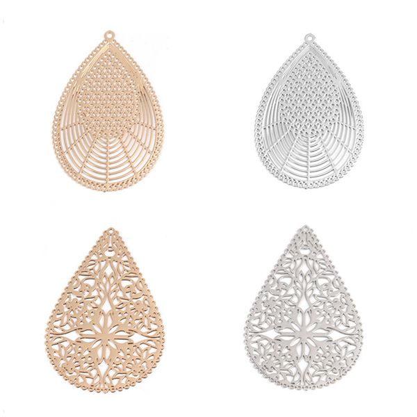 doreenbeads fashion copper filigree stamping pendants gold color drop-shaped hollow flower charms jewelry 4.2cm x 2.7cm, 10pcs, Silver
doreenbeads fashion copper filigree stamping pendants gold color drop-shaped hollow flower charms jewelry 4.2cm x 2.7cm, 10pcs, Silver